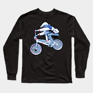 bmx race t-shirt Long Sleeve T-Shirt